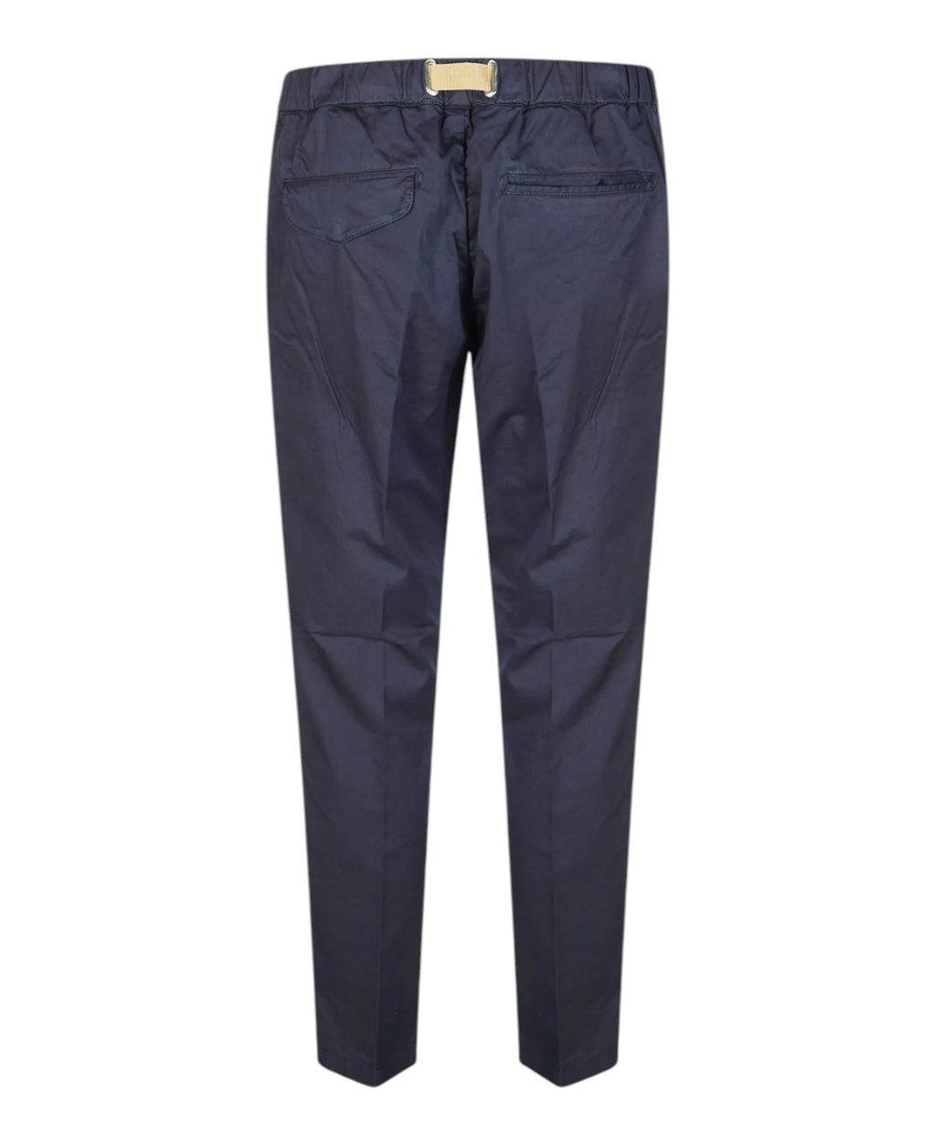 Pantalones GREG Hombre White Sand con Cordón Mezcla de Lino