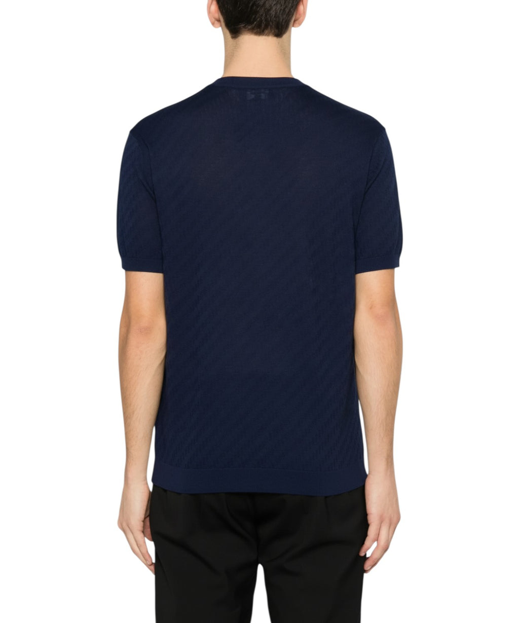 Emporio Armani Men's T-shirt with Raised Motif