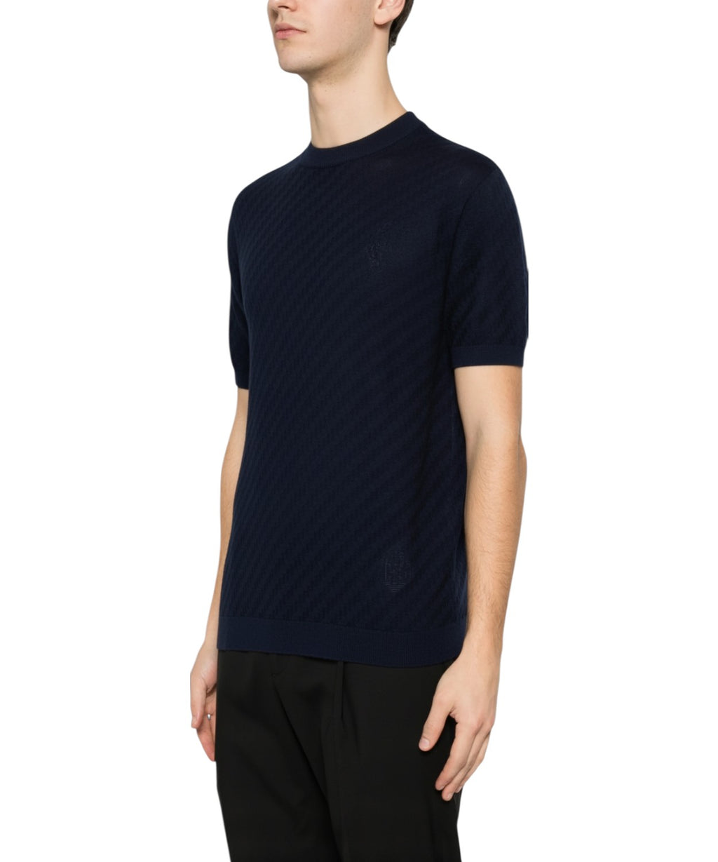 Emporio Armani Men's T-shirt with Raised Motif