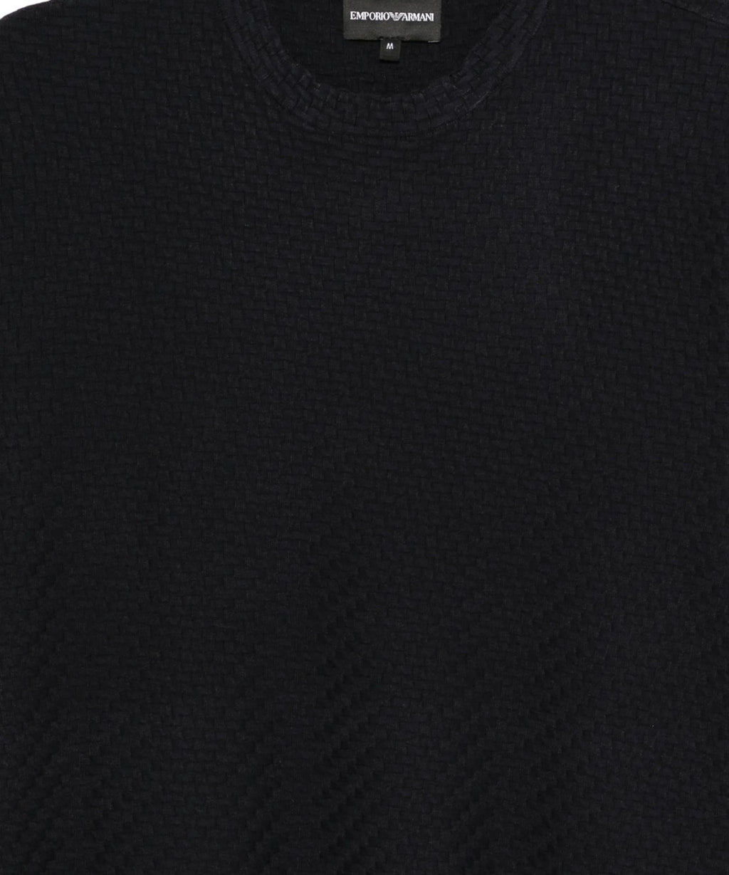 Emporio Armani Men's Embossed Pattern T-shirt