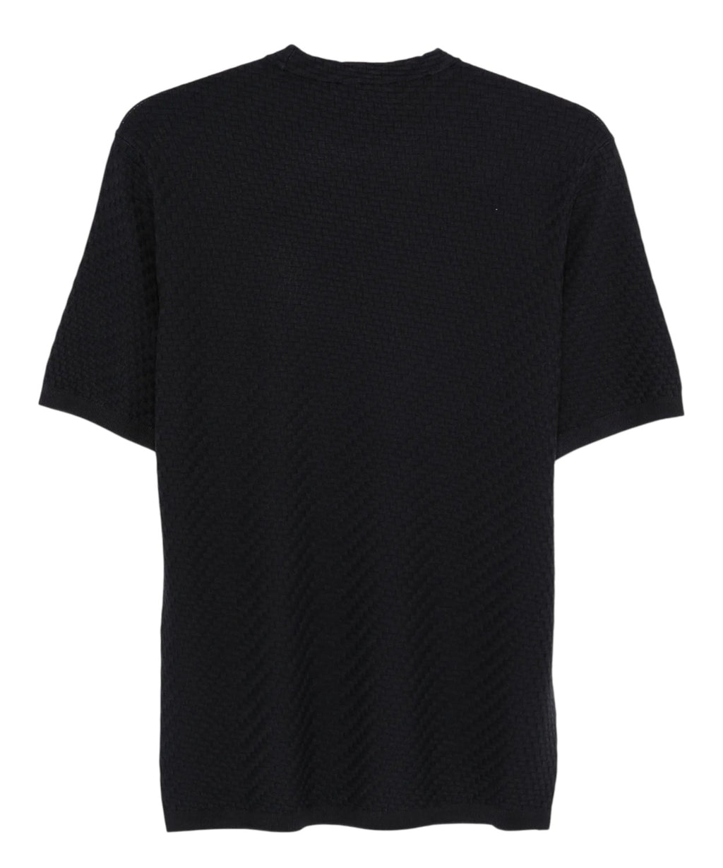 Emporio Armani Men's Embossed Pattern T-shirt