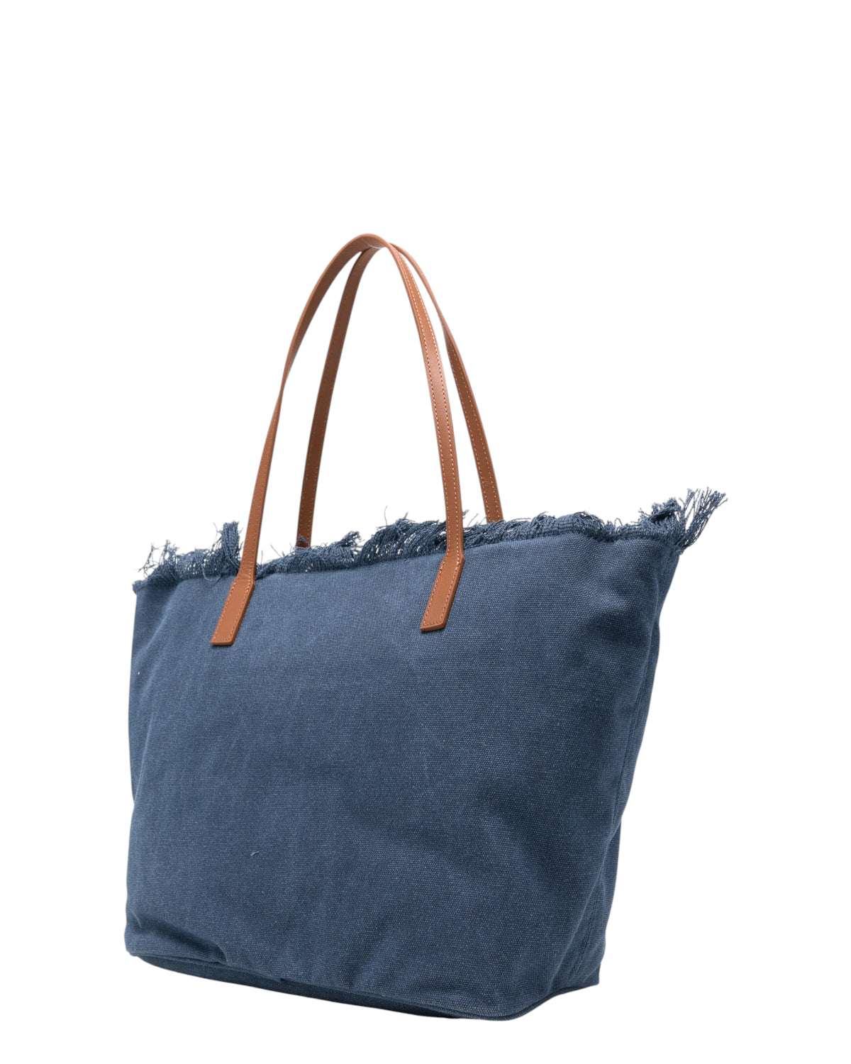 City Shopper Donna in Canvas con Frange