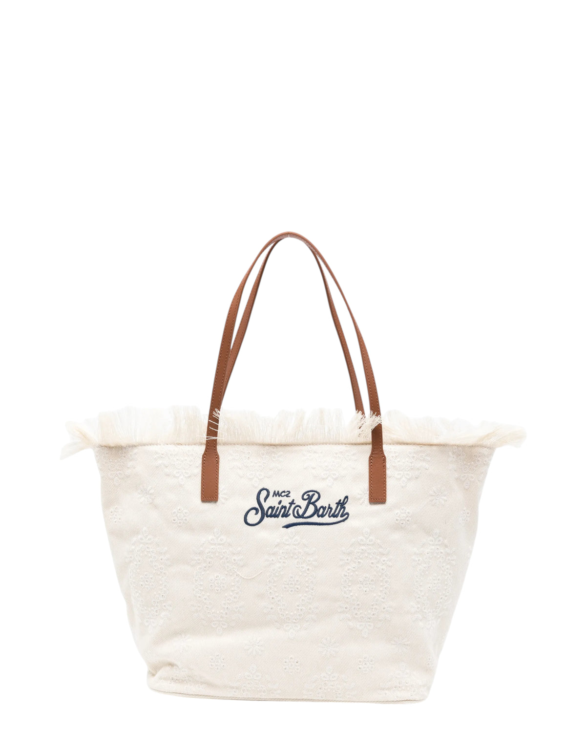 Borsa City regular Saint Barth in Sangallo con Frange