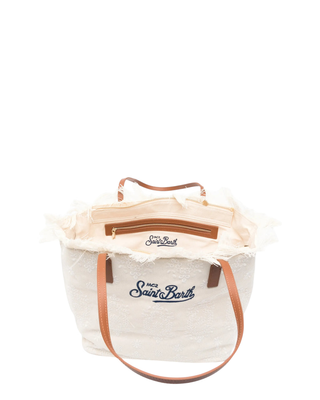 Saint Barth regular City bag in Sangallo with Fringes
