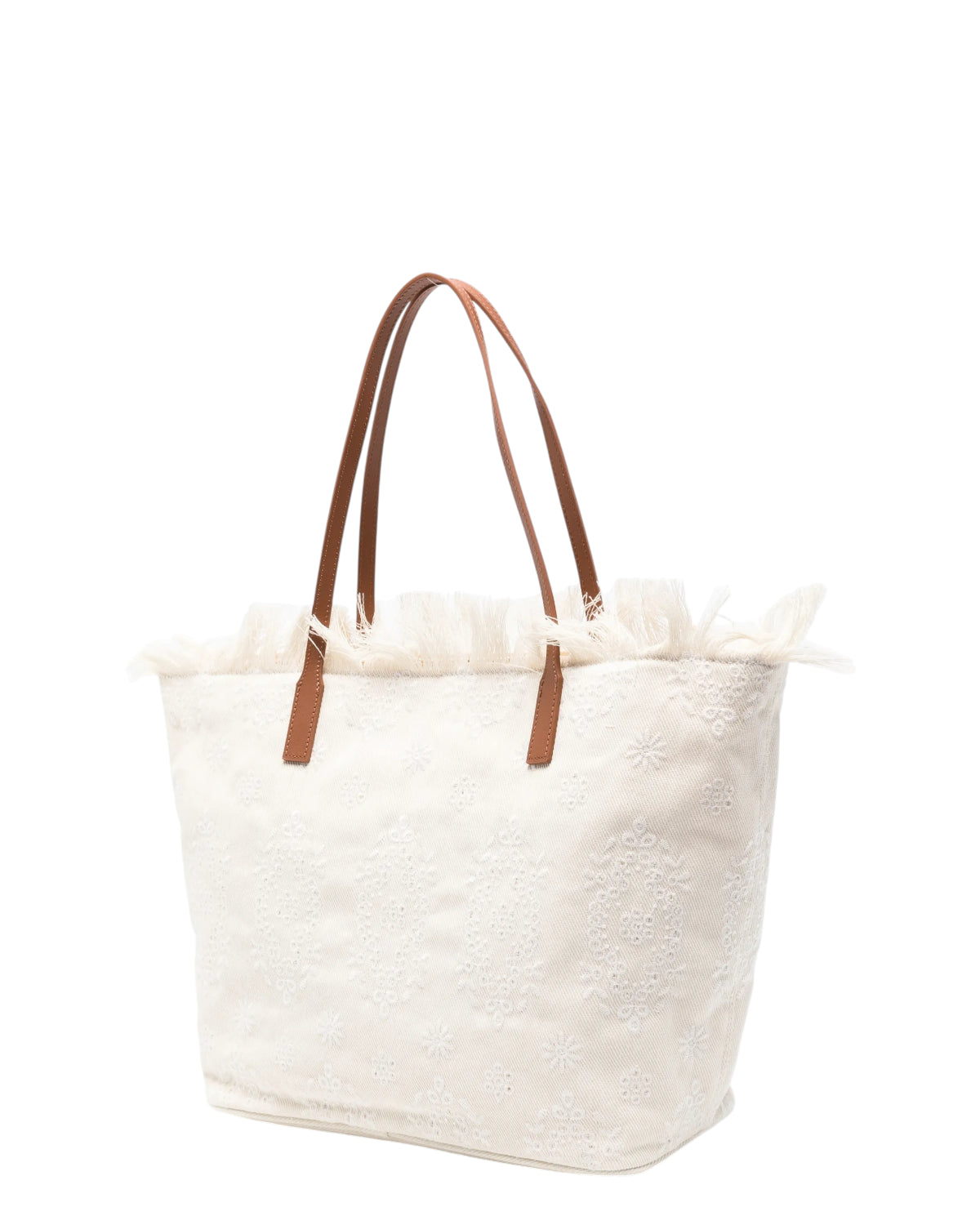 Borsa City regular Saint Barth in Sangallo con Frange