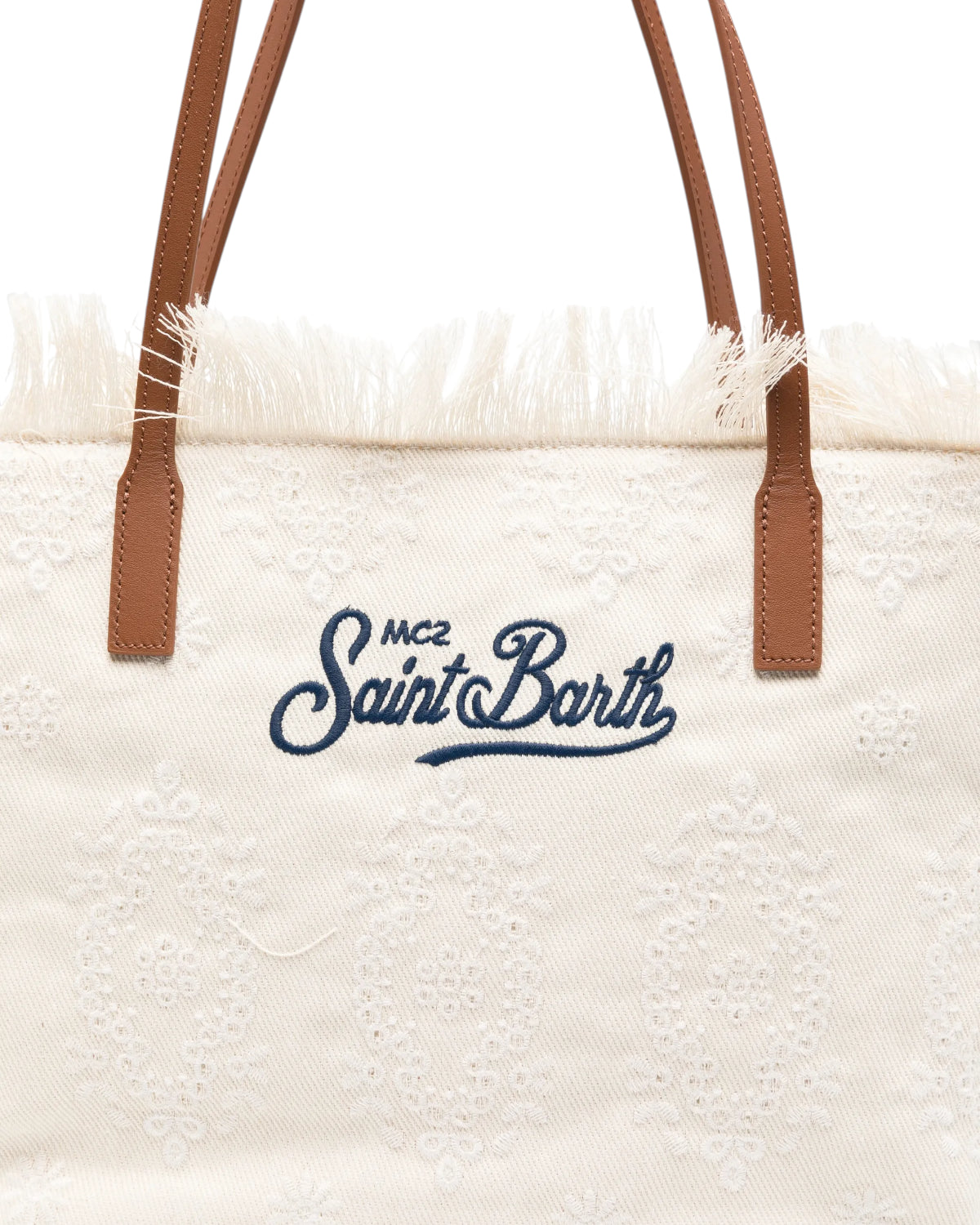 Borsa City regular Saint Barth in Sangallo con Frange