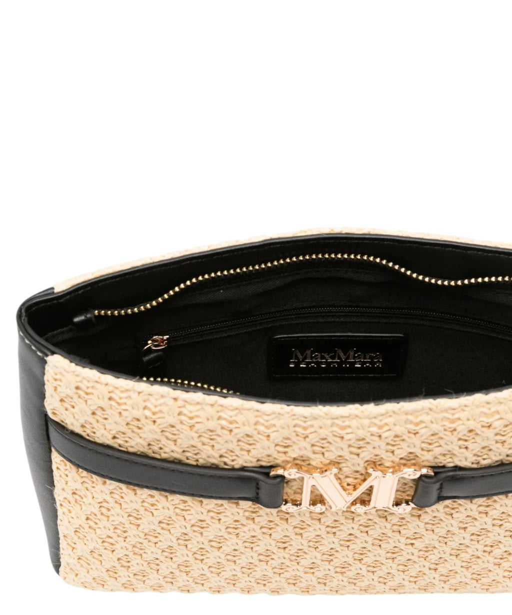 Max Mara BCHMAMBO Clutch with Zip and Logo