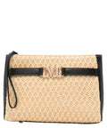 Max Mara BCHMAMBO Clutch with Zip and Logo