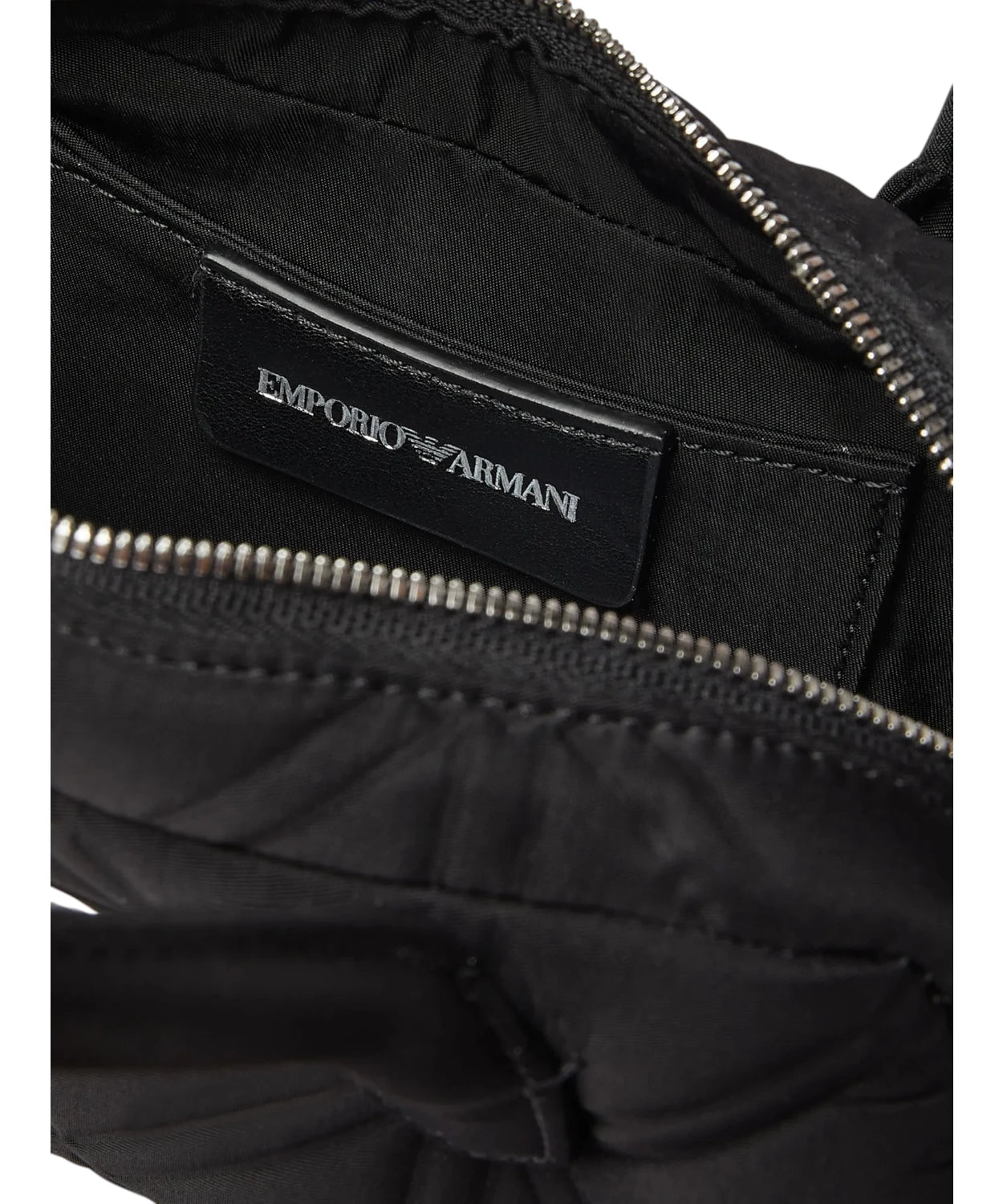 Borsa Tote Emporio Armani Trapuntata Nera con Logo e Tracolla