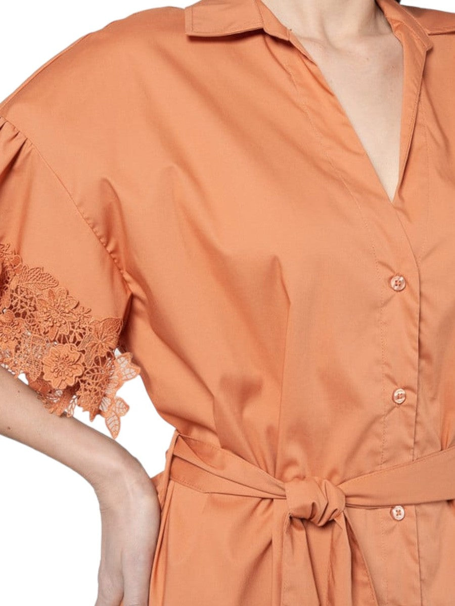 Abito Chemisier con Pizzo-Twinset-Abiti-Vittorio Citro Boutique