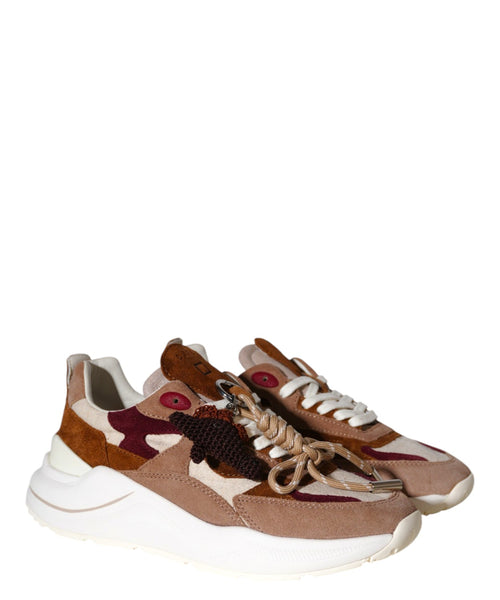 Sneakers D.A.T.E. Fuga Linen con Lacci Charm