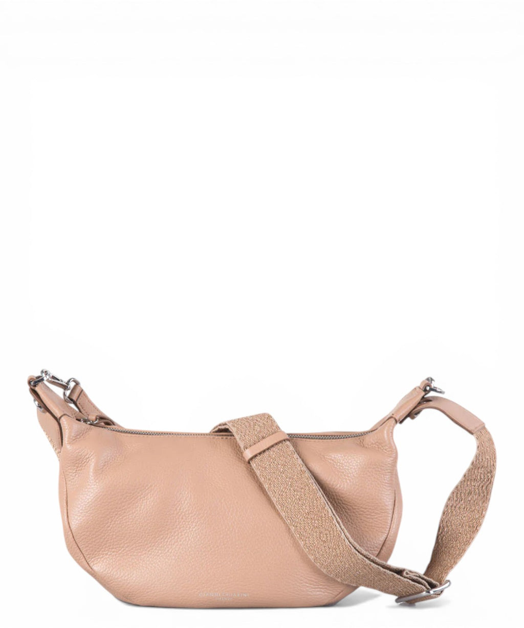 Borsa Aisha i hamret læder med skulderrem Gianni Chiarini