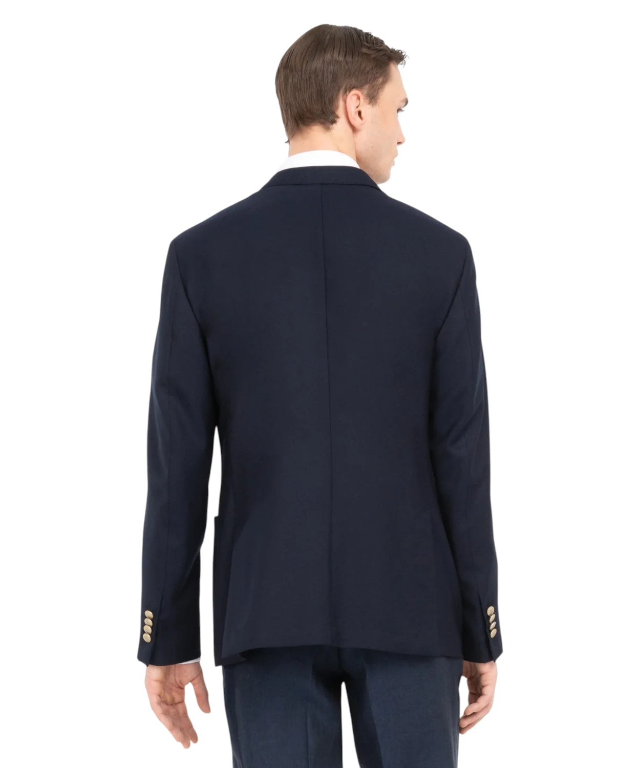 Men's double-breasted jacket in Super 110’s virgin wool