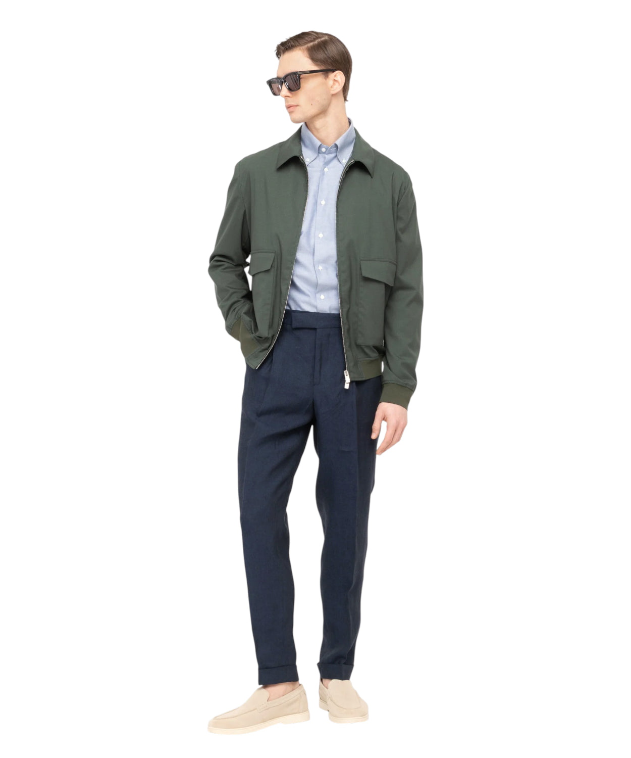 Bomber Fresco di Lana Stretch Paoloni