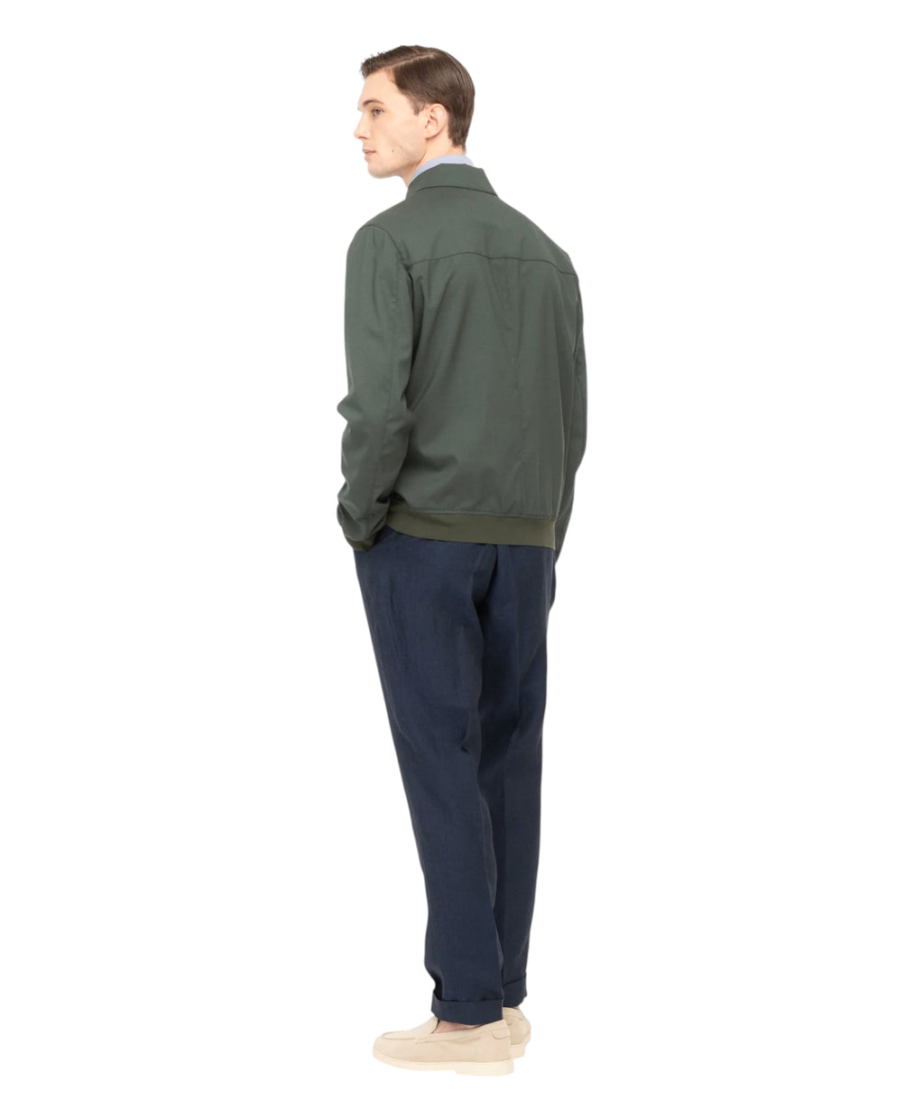 Paoloni Fresh Stretch Wool Bomber Jacket