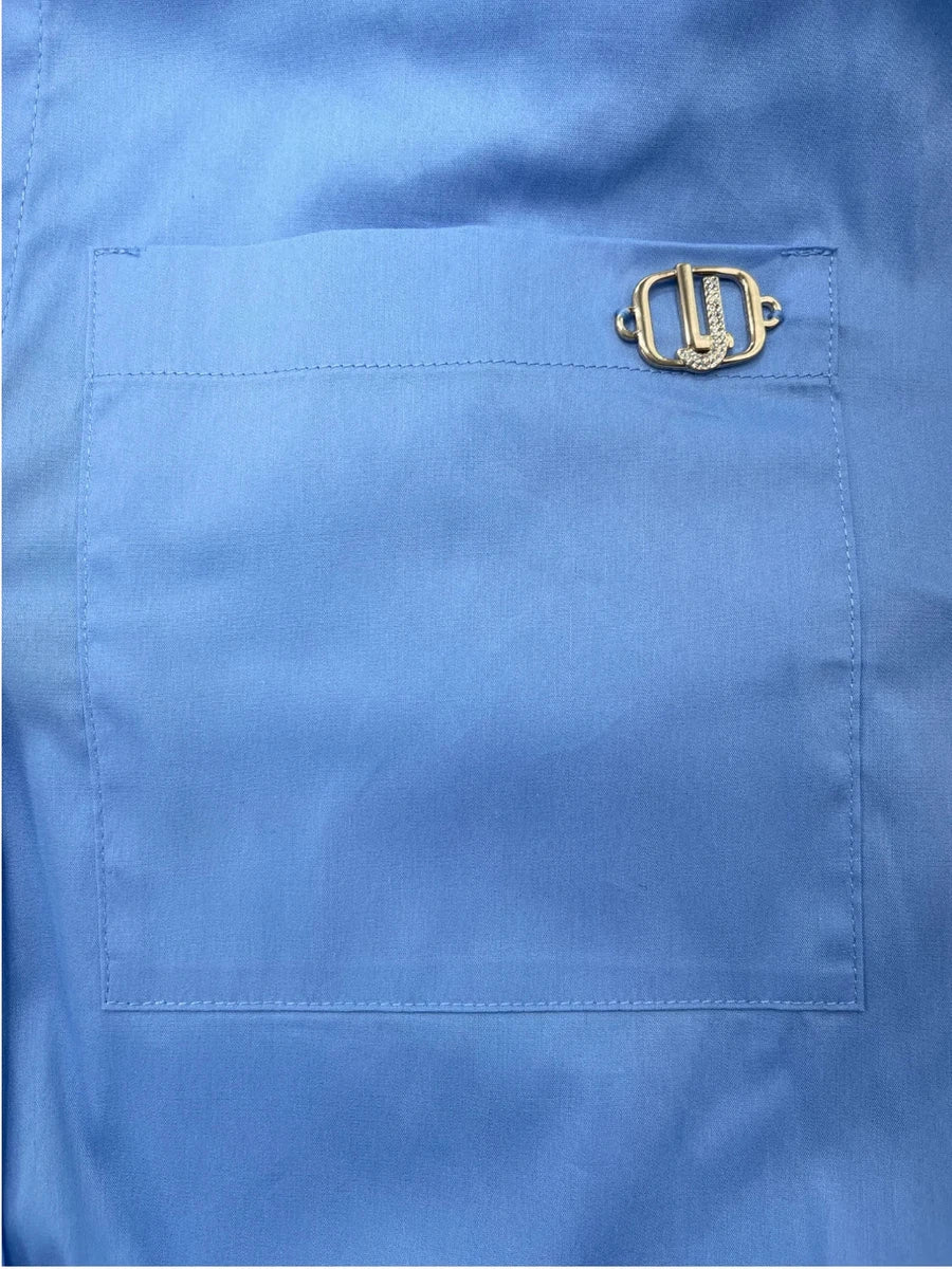 Camicia Bianca Over Fit Liu Jo in Popeline di Cotone Stretch-Camicie-Liu-Jo-Vittorio Citro Boutique