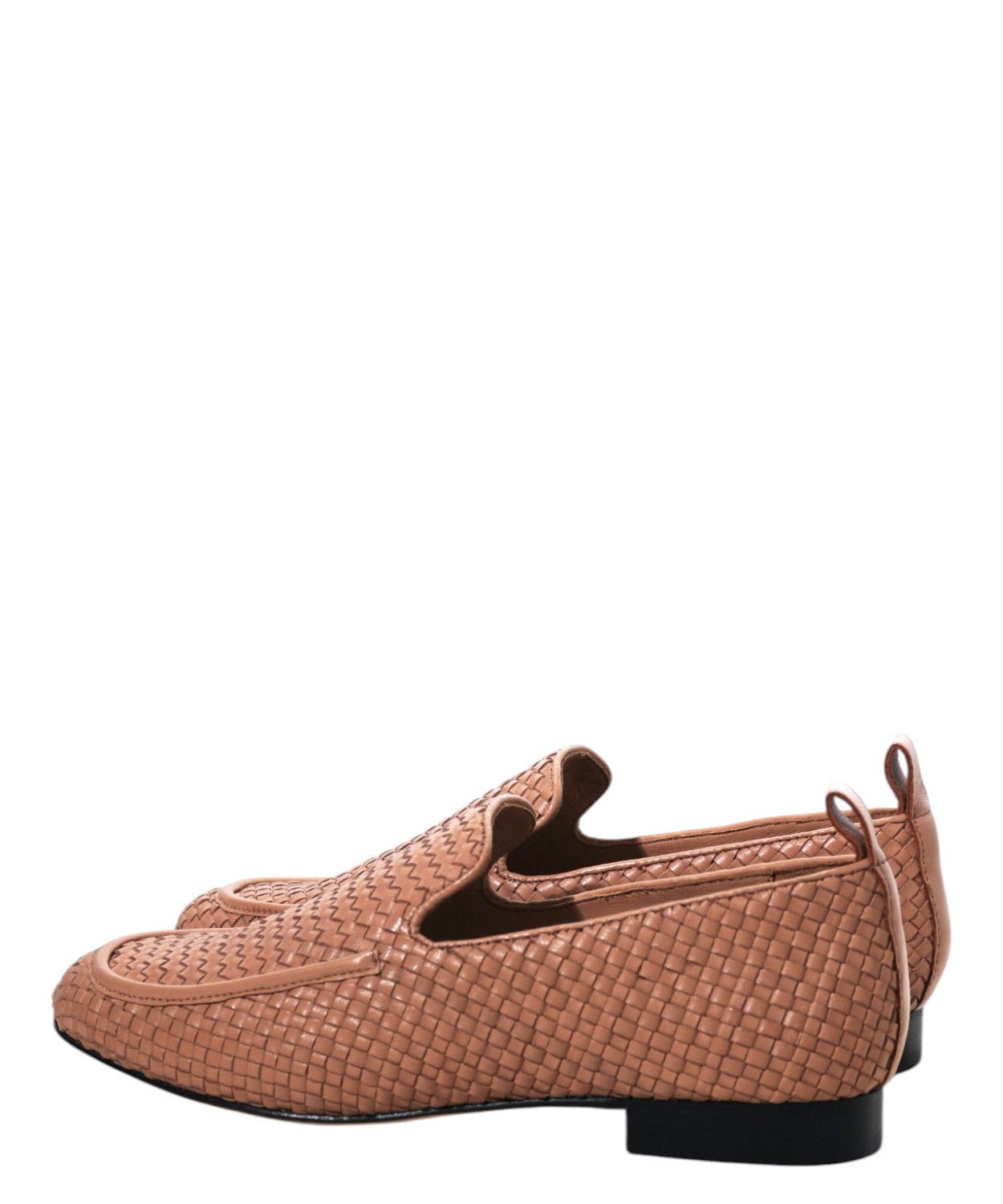 Women's woven leather loafers JVAM