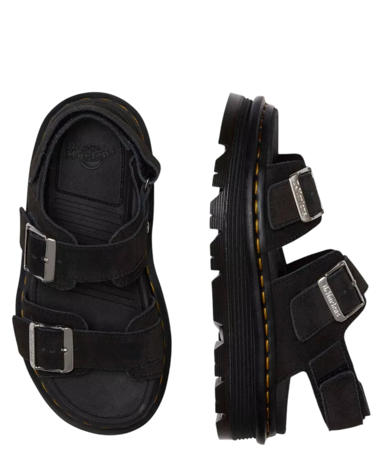 Sandalias Dr. Martens Zebzag en ante con doble hebilla