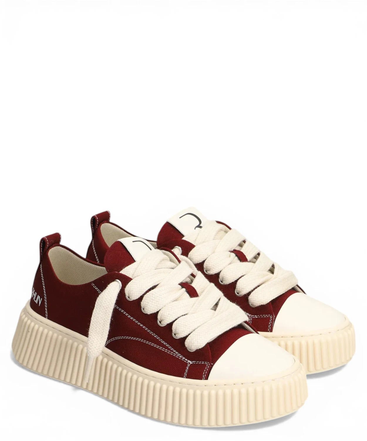 Sneakers Rhun 2020 Canvas Burgundy con Suola Voluminosa