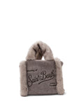 Borsa Vanity Mini Shearling in lana e pelliccia-Mc2 Saint Barth-Borse a mano-Vittorio Citro Boutique