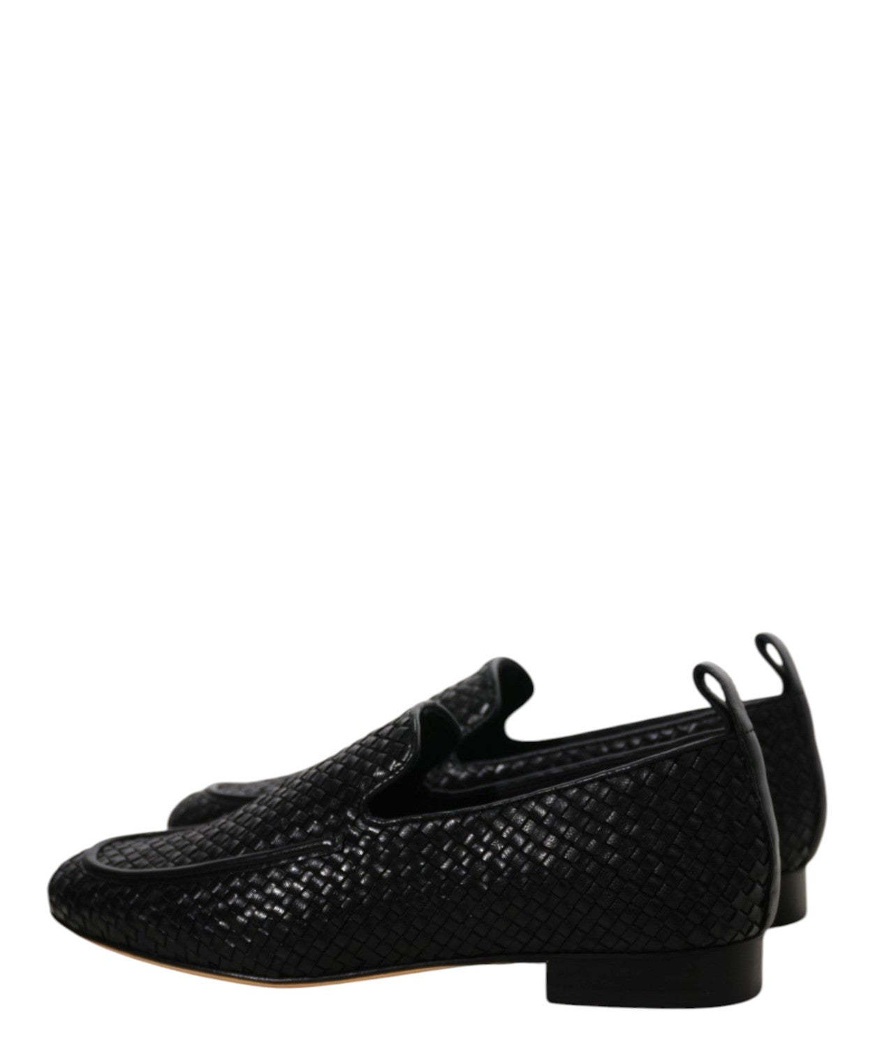 Women's Woven Leather Loafers JVAM