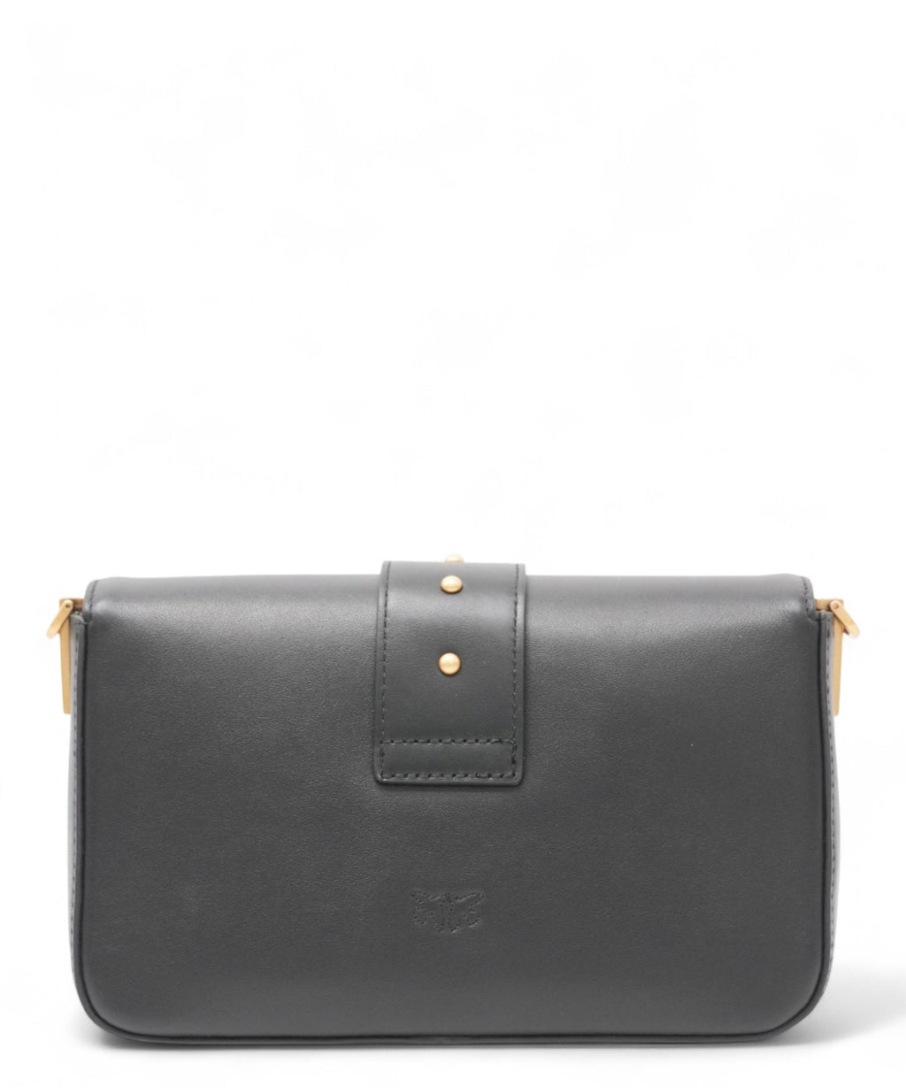 Mini Love Bag Slouchy in pelle con doppia tracolla-Pinko-Borse a spalla-Vittorio Citro Boutique
