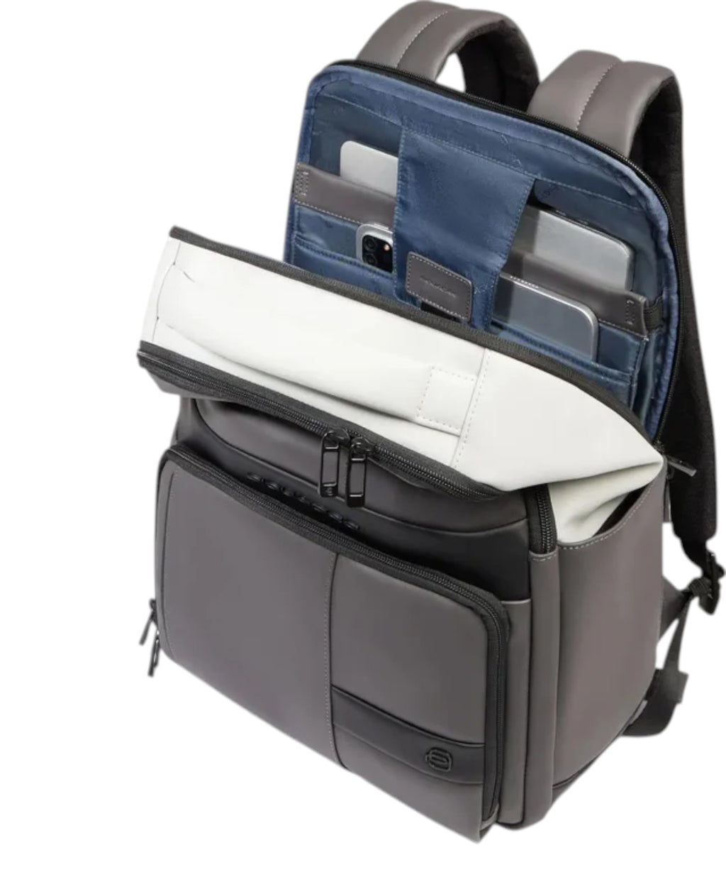 Piquadro 14-Inch Laptop Backpack in Polyurethane