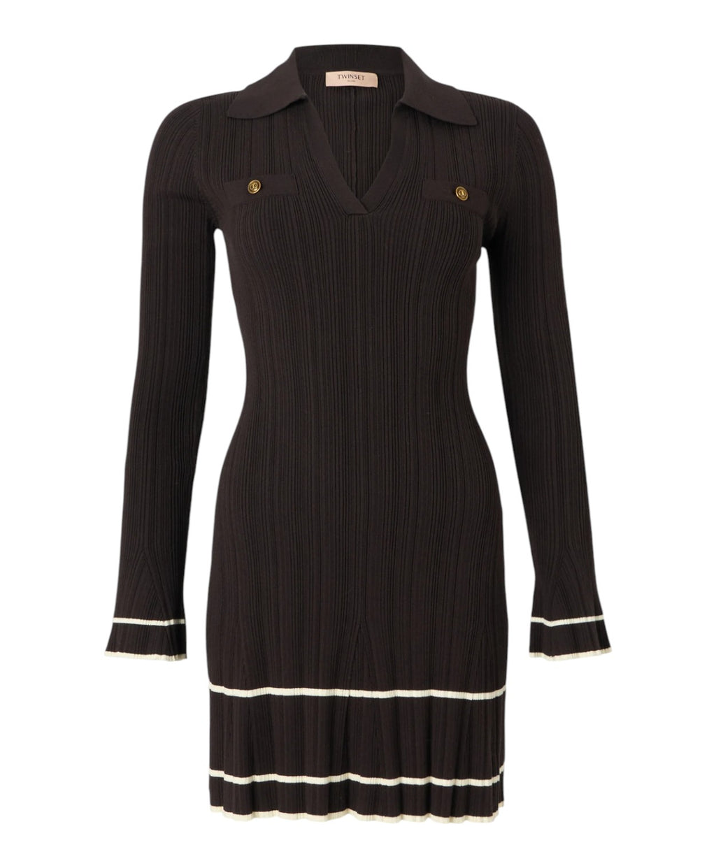 Twinset Flared Stretch Knit Dress