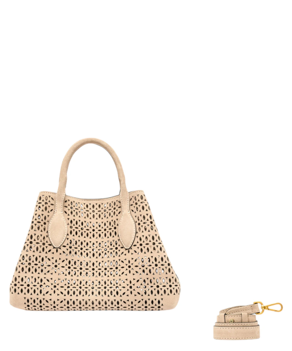 Borsa Gianni Chiarini Mashup Small i laseret ruskind