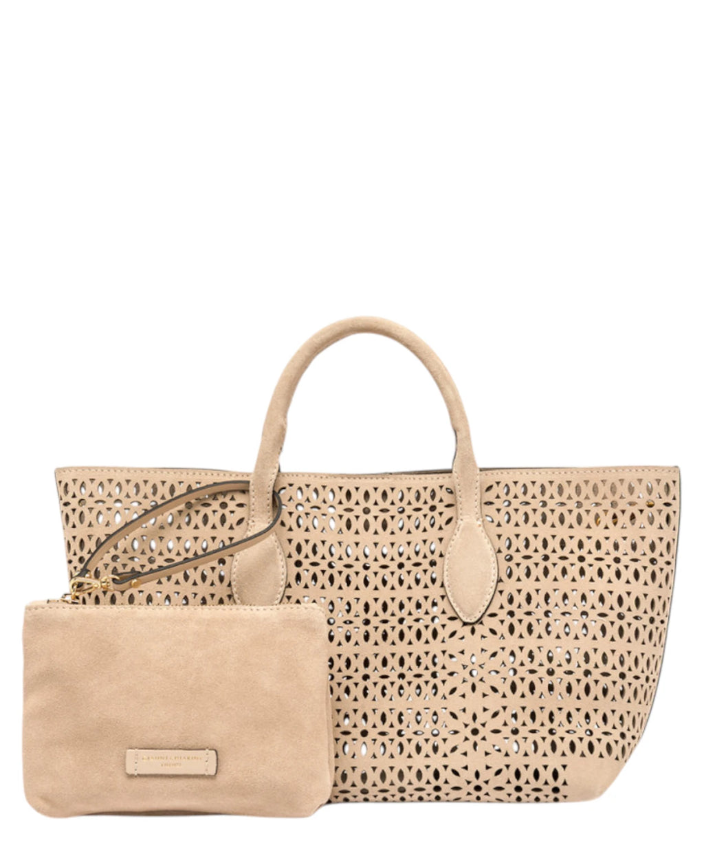 Borsa Gianni Chiarini Mashup Small i laseret ruskind