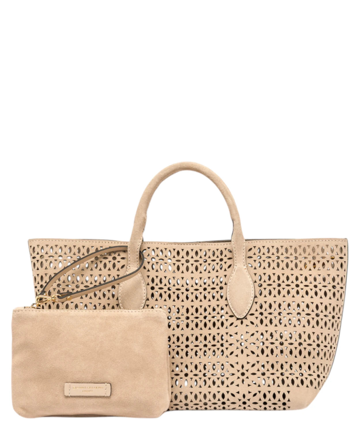 Borsa Gianni Chiarini Mashup Small i laseret ruskind