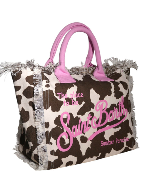 Borsa Vanity Mucca MC2 Saint Barth in Canvas