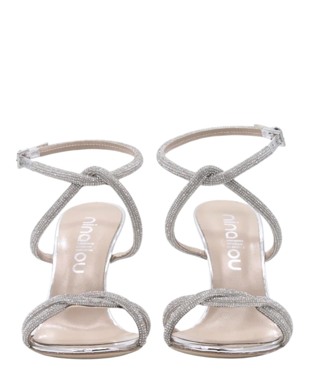 Ninalilou MYA 90 High Sandal with Rhinestones