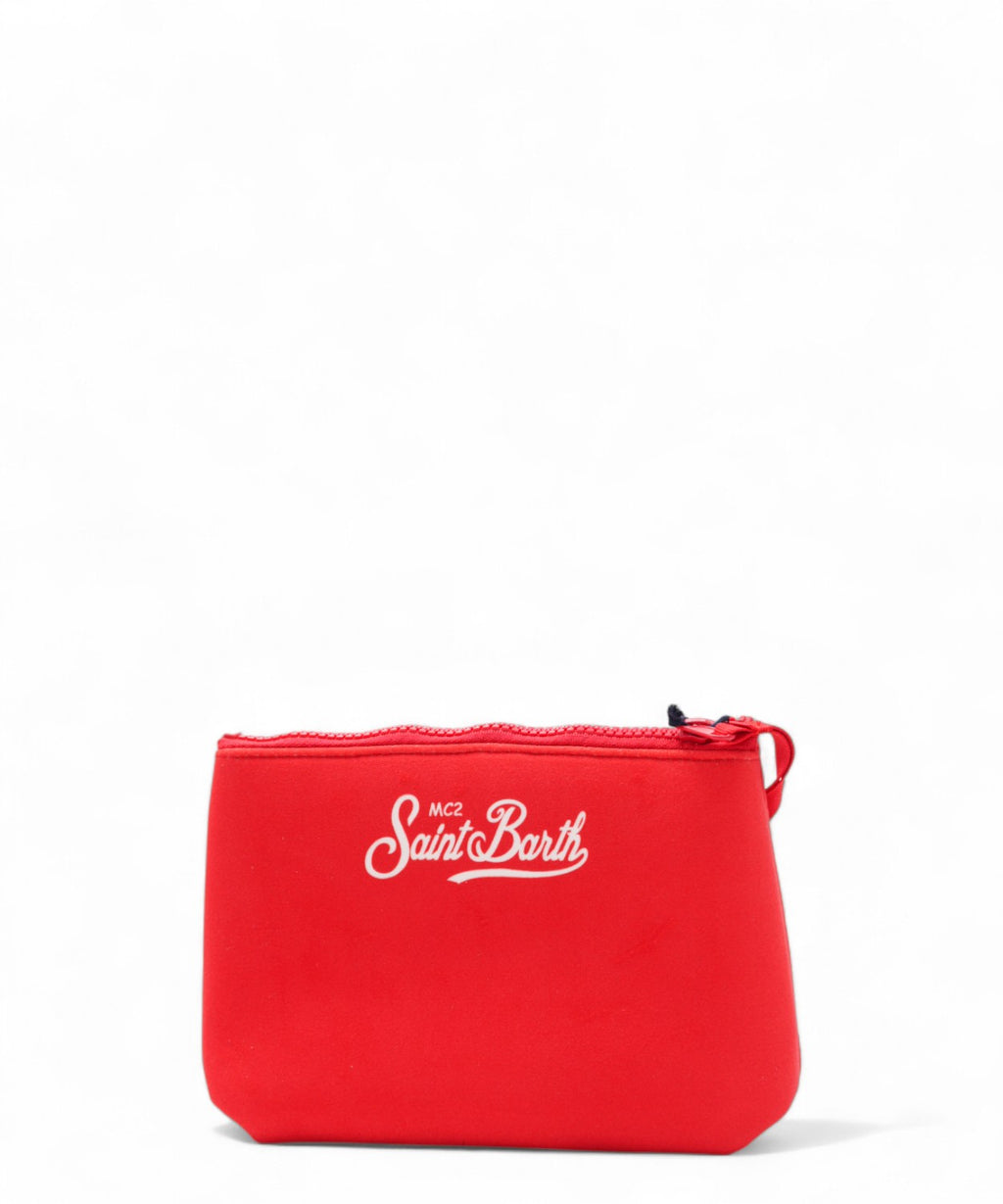 Pochette Aline con stampa APRES LOVE e zip-Mc2 Saint Barth-Pochette-Vittorio Citro Boutique