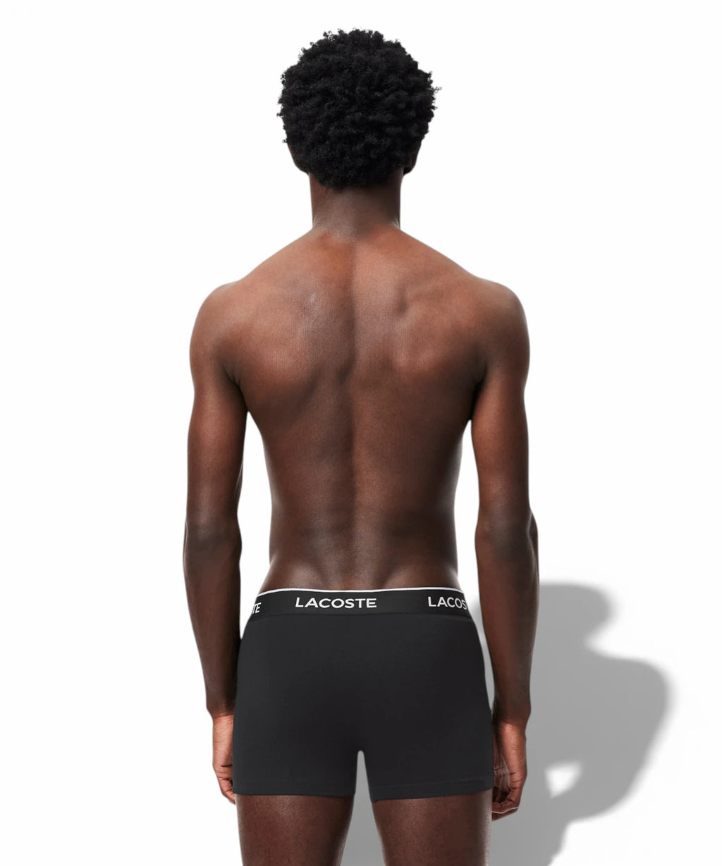 Lacoste Men's Stretch Cotton Boxer Briefs 3-Pack
