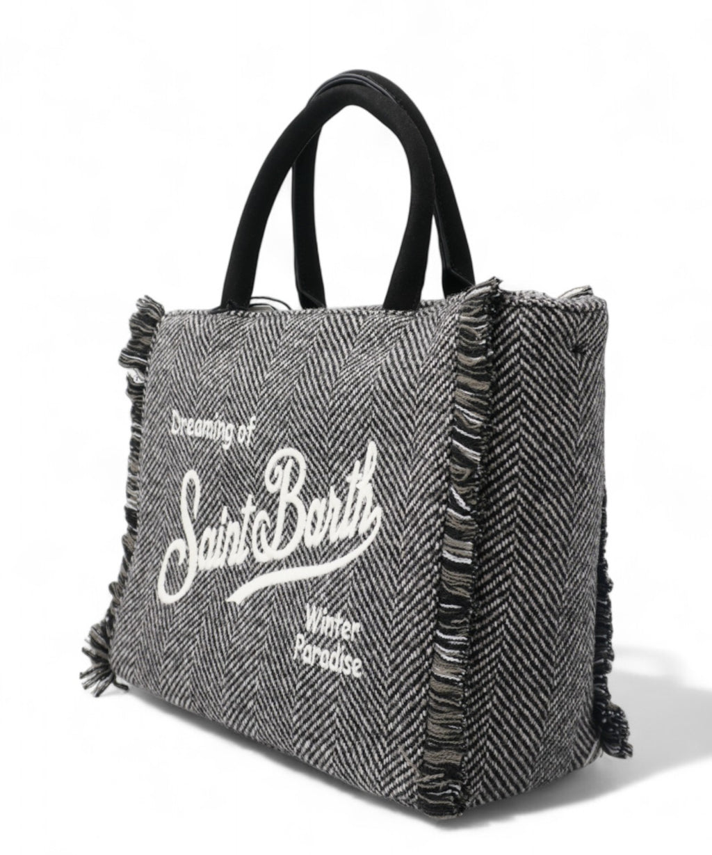 Borsa Colette Wool in lana spigata-Mc2 Saint Barth-Borse a mano-Vittorio Citro Boutique