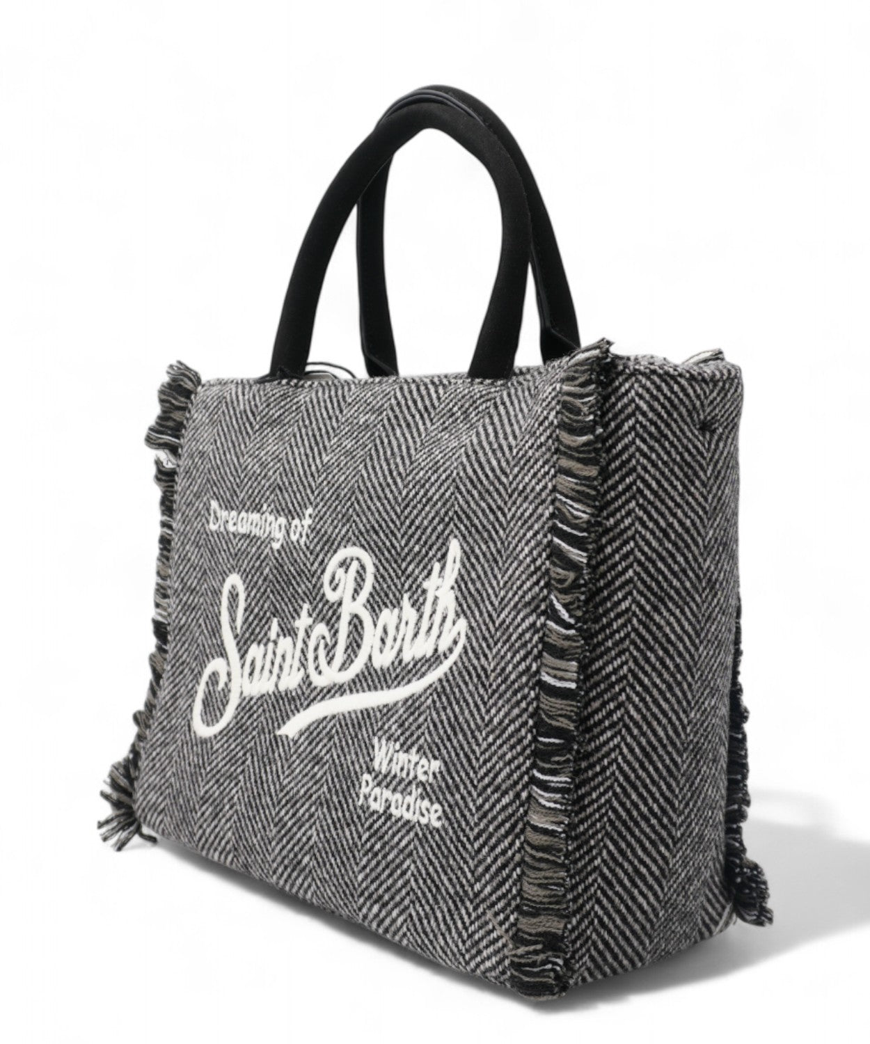 Borsa Colette Wool in lana spigata-Mc2 Saint Barth-Borse a mano-Vittorio Citro Boutique