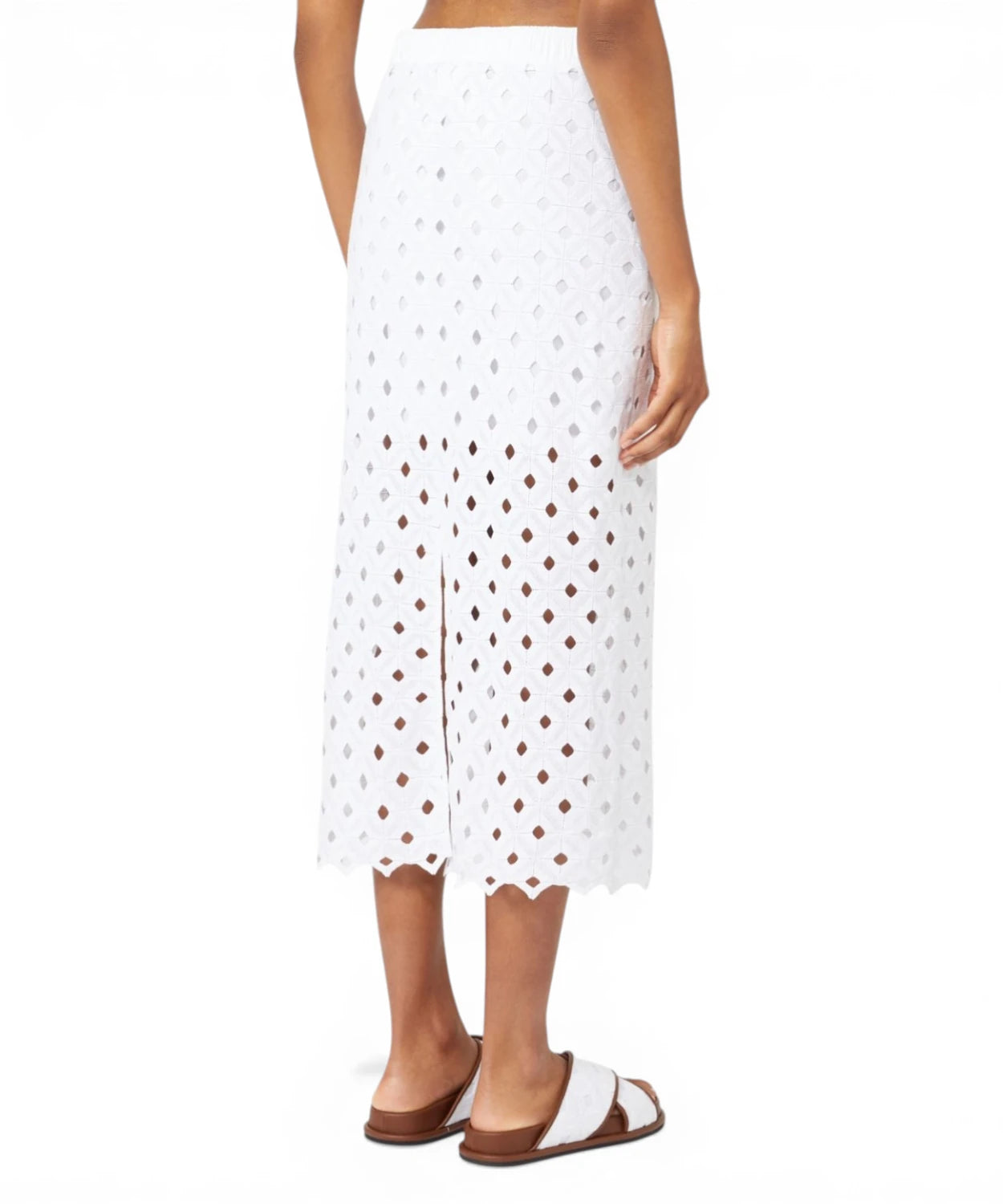 MAX MARA Gonna Tubino Midi Donna in Jersey Macramé