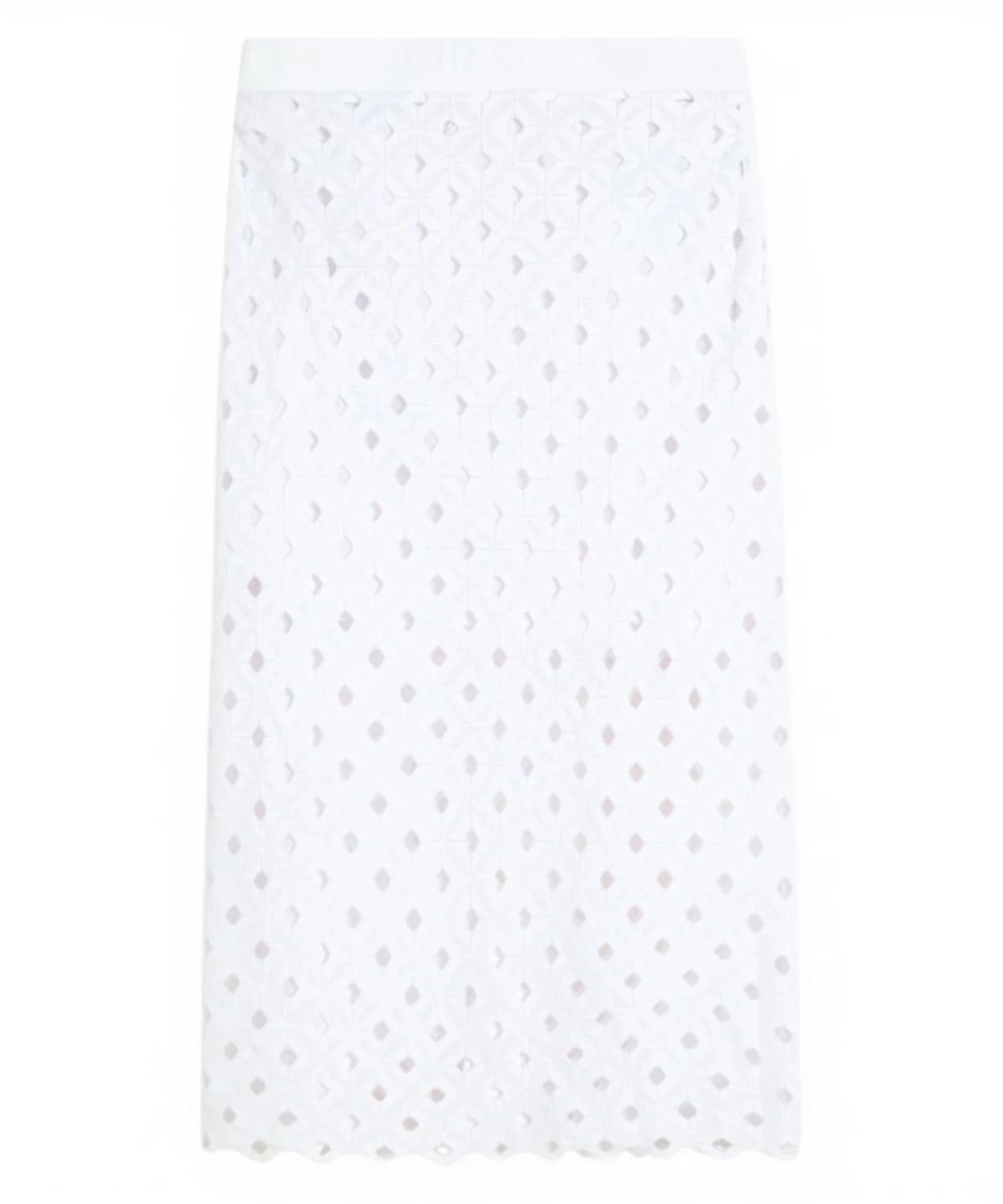 MAX MARA Gonna Tubino Midi Donna in Jersey Macramé