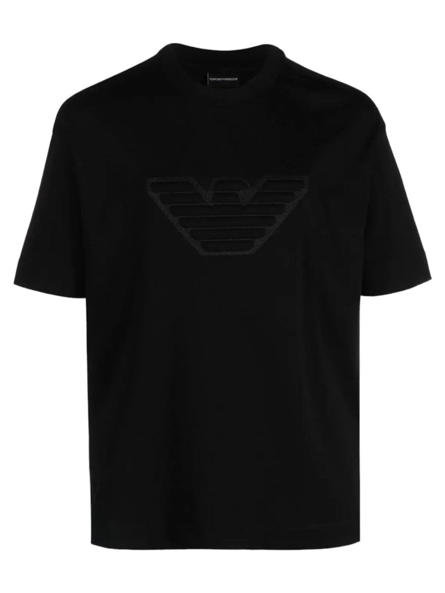 T-shirt logo ricamato-Emporio Armani-T-shirt-Vittorio Citro Boutique