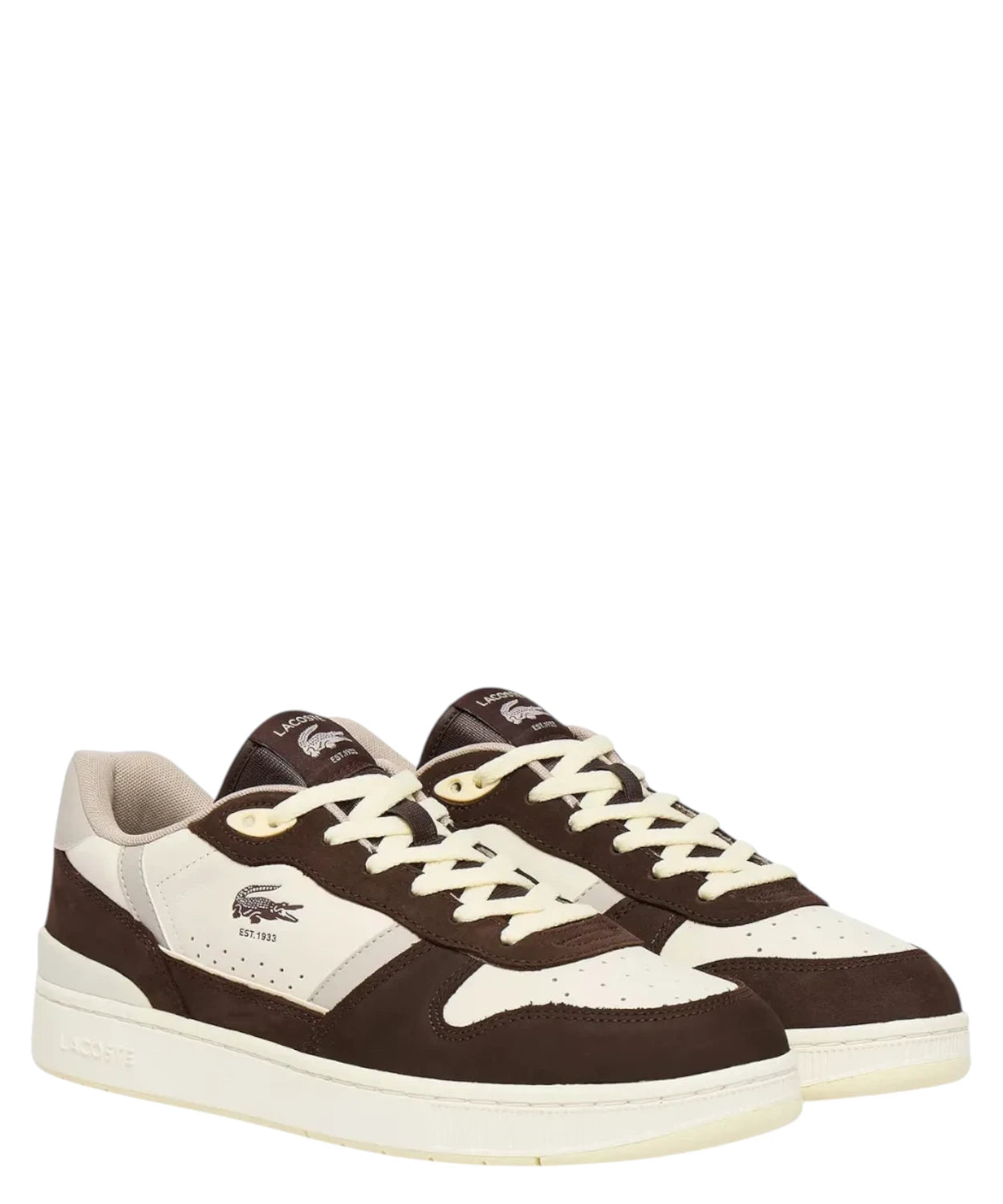 Tenisky Lacoste T-Clip Set pánské z broušené kůže