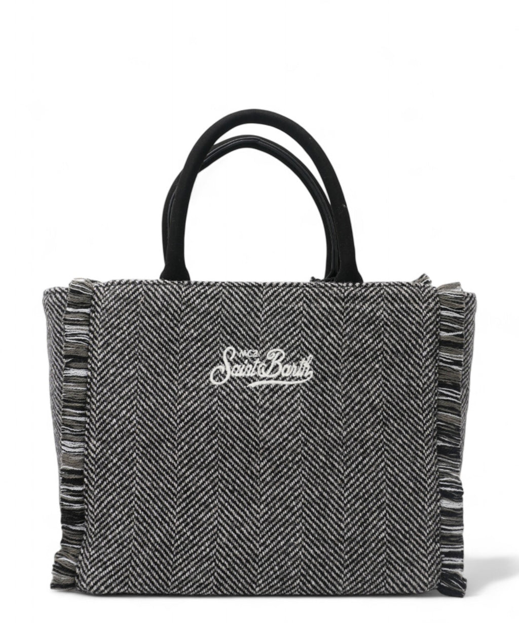 Borsa Colette Wool in lana spigata-Mc2 Saint Barth-Borse a mano-Vittorio Citro Boutique
