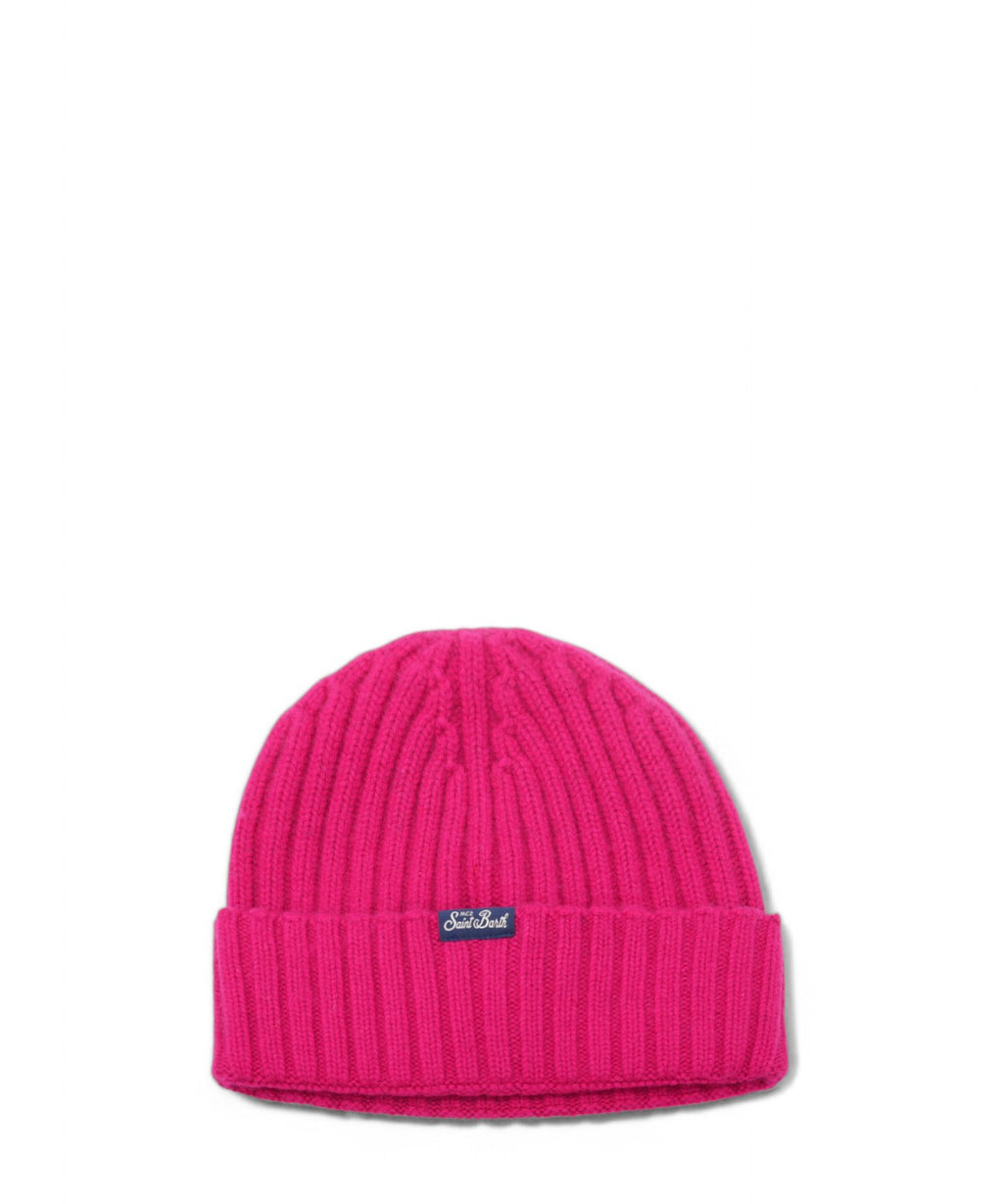 Berretto Wengen in misto cashmere con ricamo "Favolosa"-Mc2 Saint Barth-Cappelli-Vittorio Citro Boutique