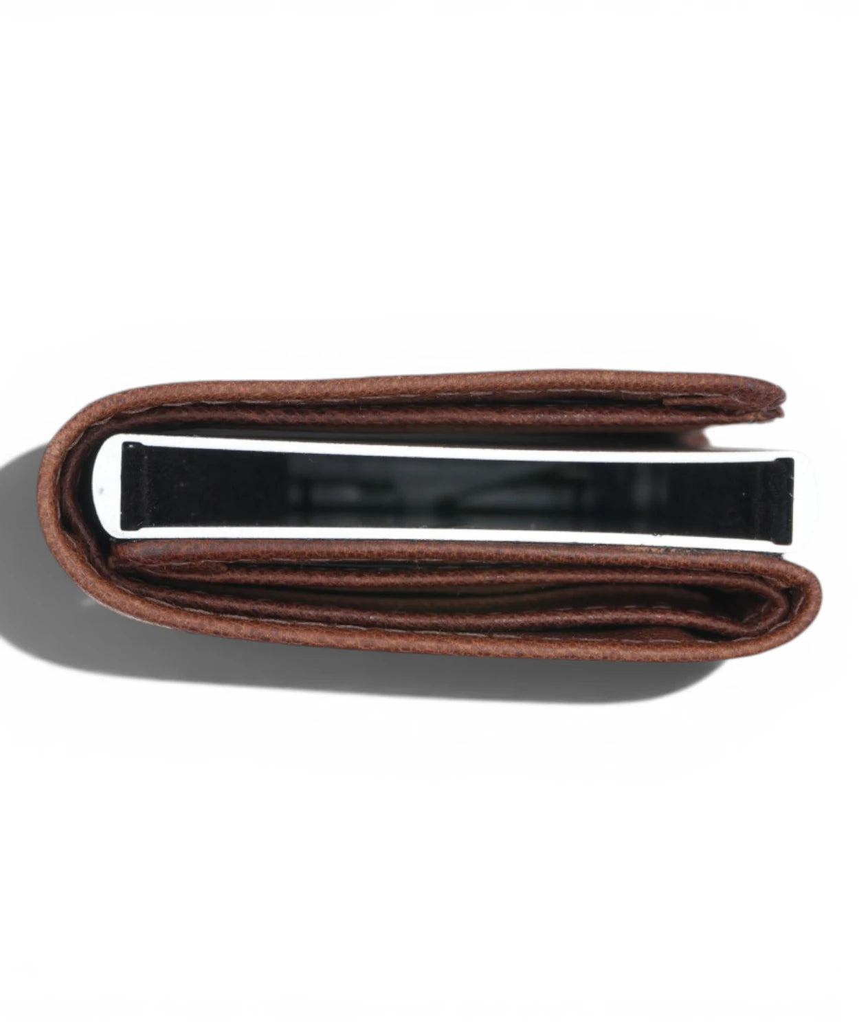 Brown Genuine Leather Wallet with RFID Protection