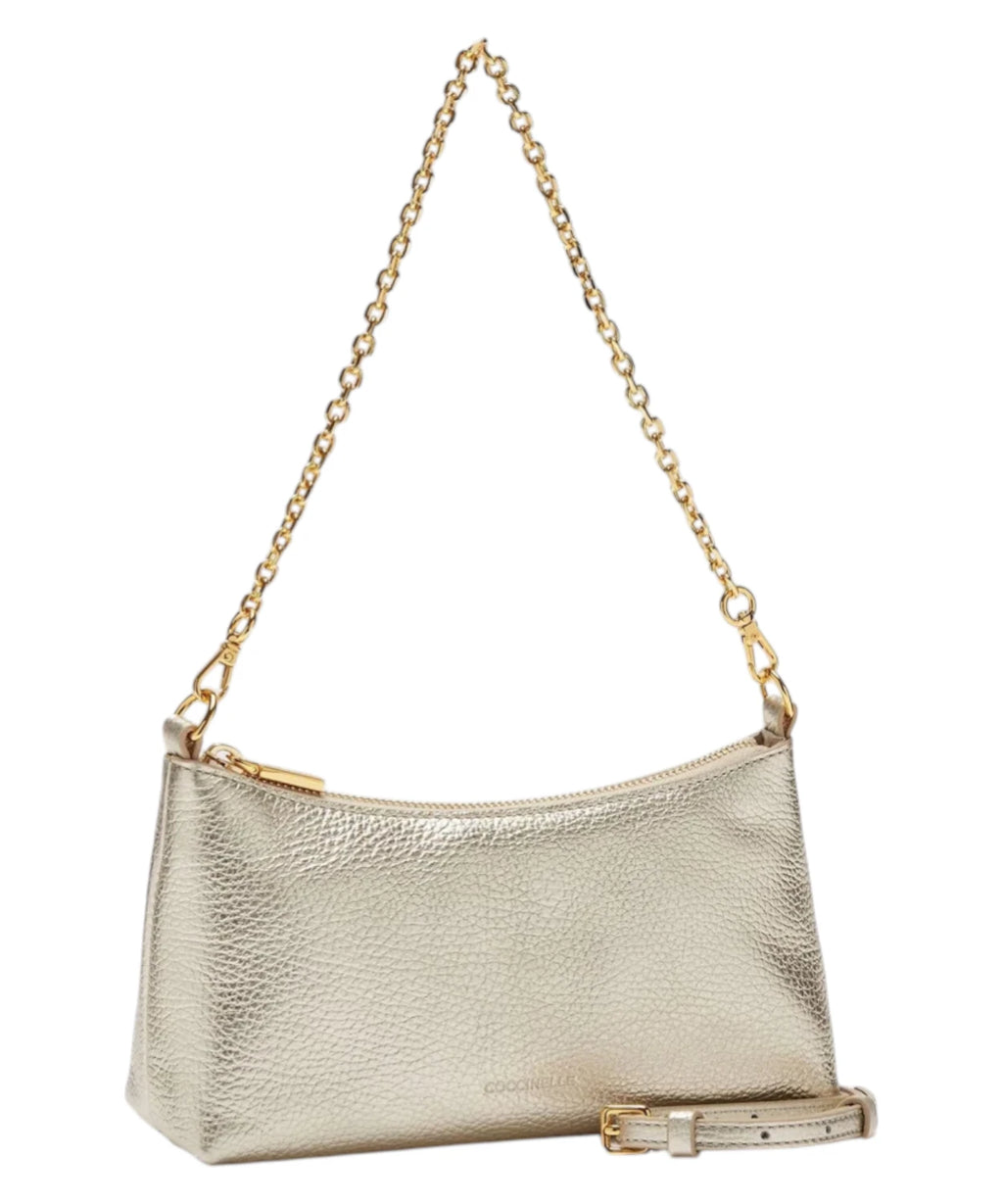 Coccinelle Aura Mini Leather Shoulder Bag