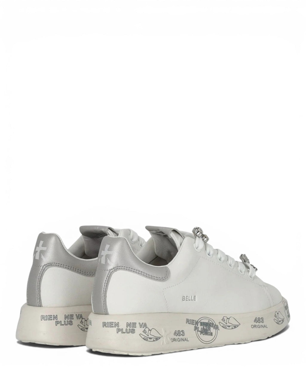 Sneaker Premiata Belle 7447K ze skóry z kryształkami Strass