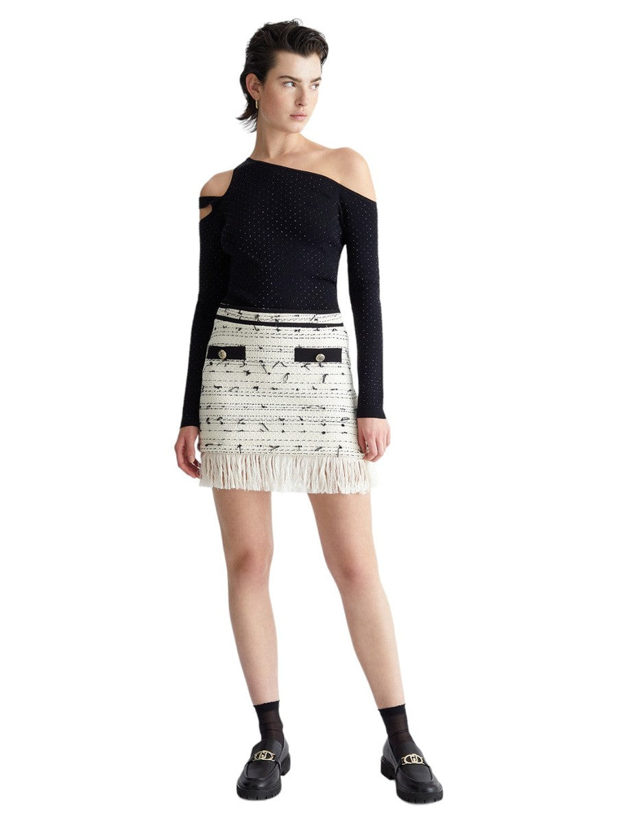 Maglia con strass e cut out-Liu-Jo-Maglieria-Vittorio Citro Boutique