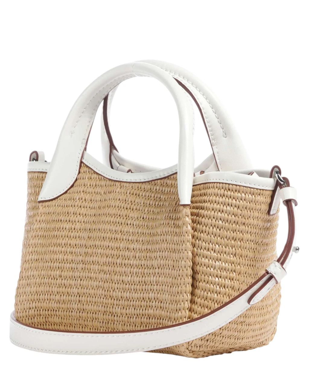 Mini tas Emporio Armani van gevlochten stro