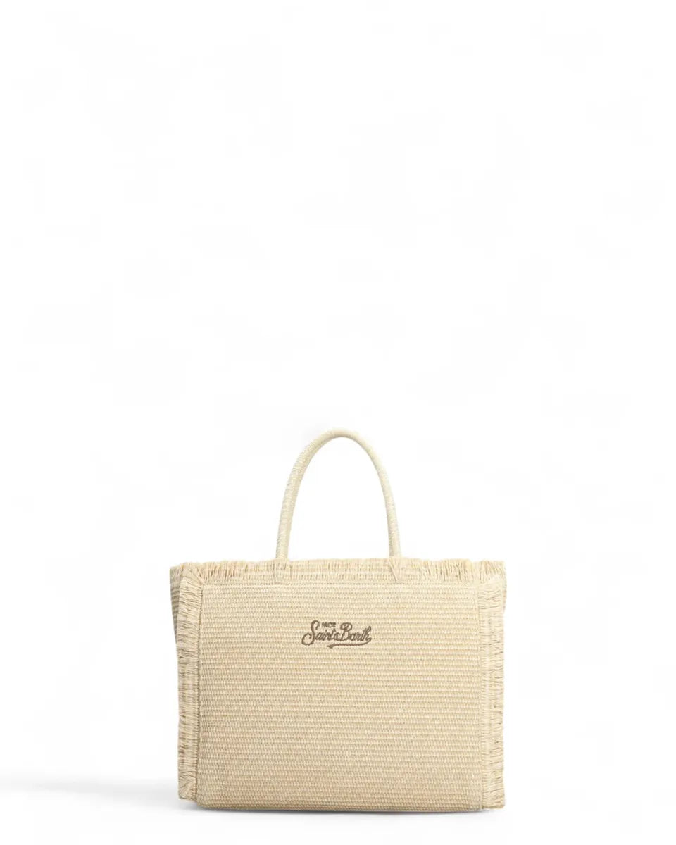 Borsa Colette in Rafia Marrone con Perline-Mc2 Saint Barth-Borse a mano-Vittorio Citro Boutique
