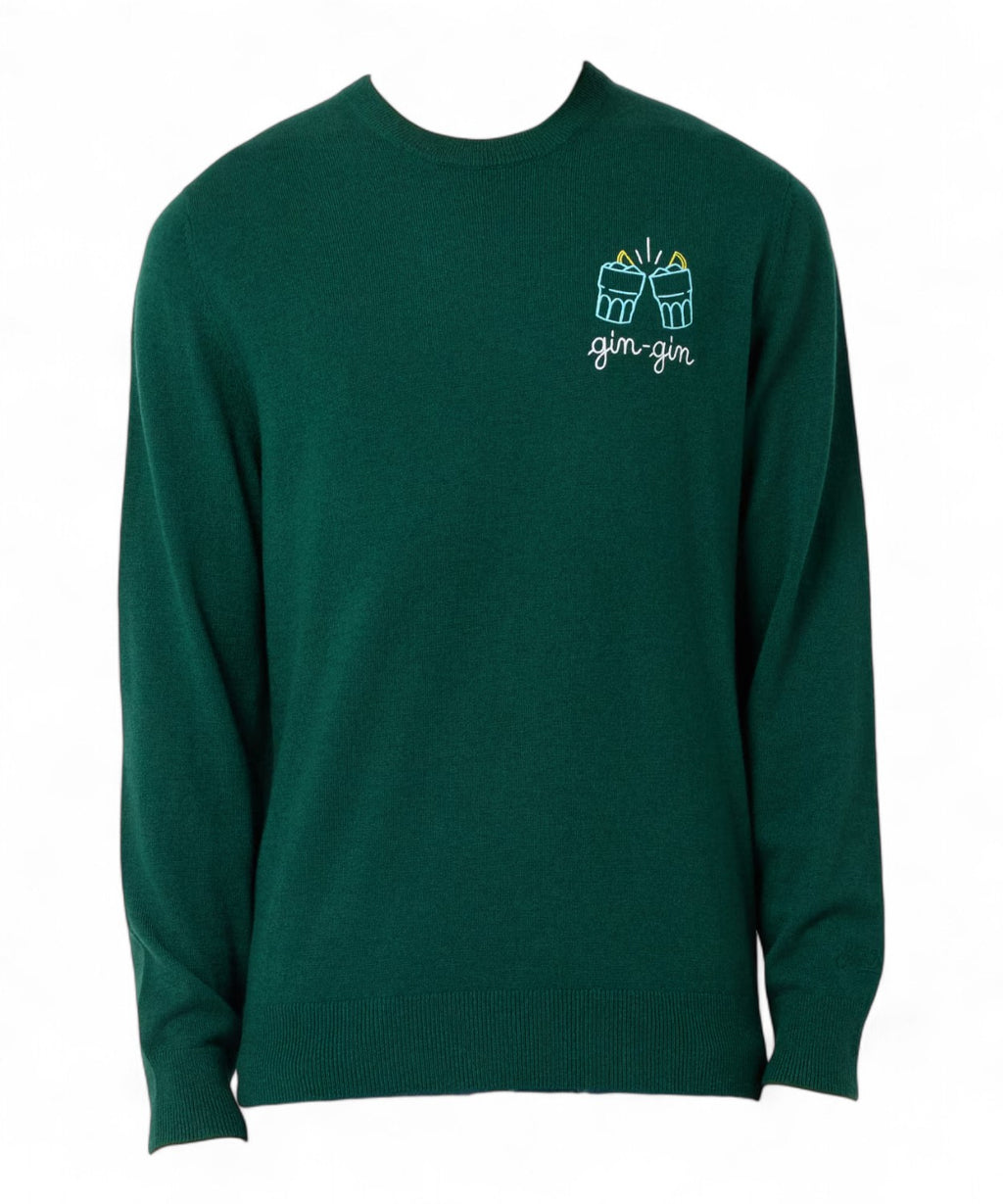 Maglione Heron Light con ricamo "GIN GIN"-Mc2 Saint Barth-Maglieria-Vittorio Citro Boutique